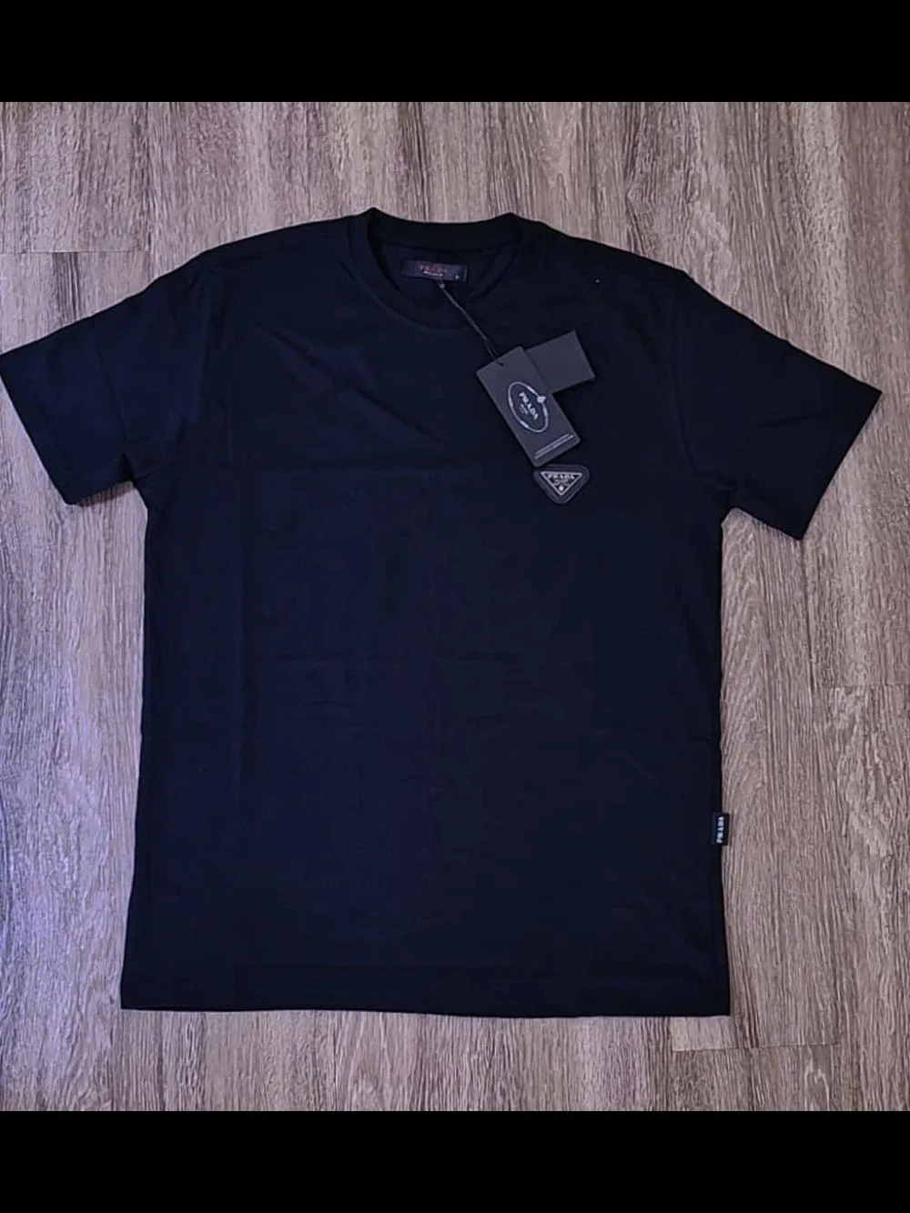 Prada Black Men’s Crew Neck T-Shirt - Short Sleeve
